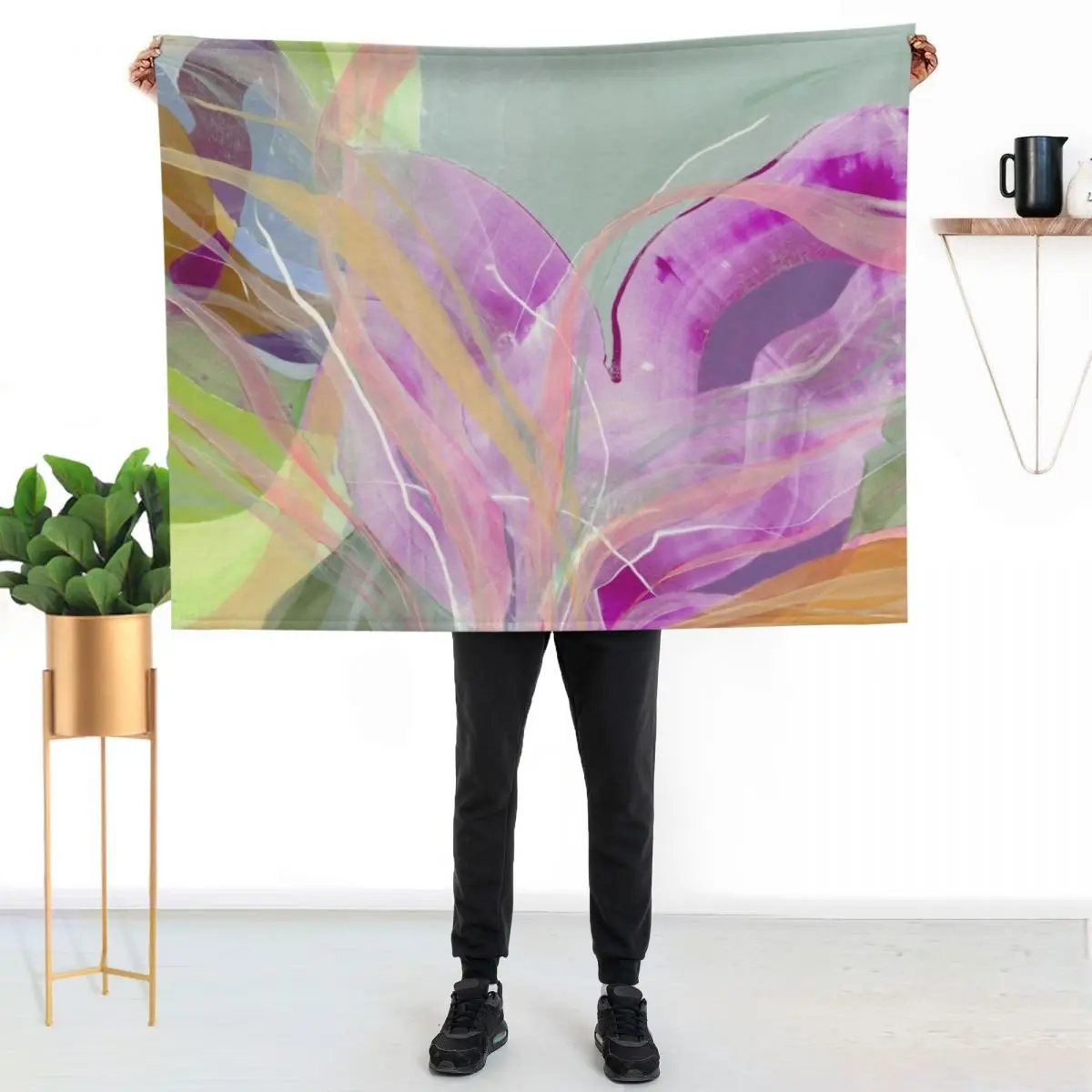 Bird of Paradise Throw Blanket couch cozy soft plush fuzzy picnic outdoor blanket