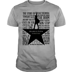 Hamilton An American Musical T-Shirt. Summer Cotton O-Neck Short Sleeve Mens T Shirt New S-3XL