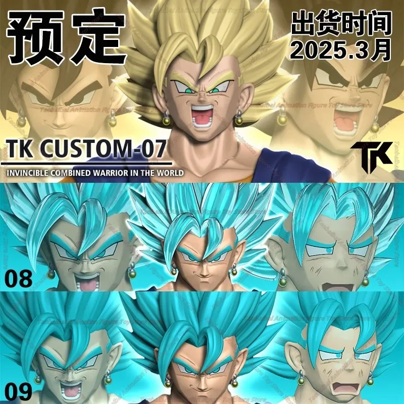 TK Super Blue Super Sailor Normal Dragon Ball Vegito Head Sculpture Accessory Pack 1-12 Adapted To 6-inch SHF Toy Collection