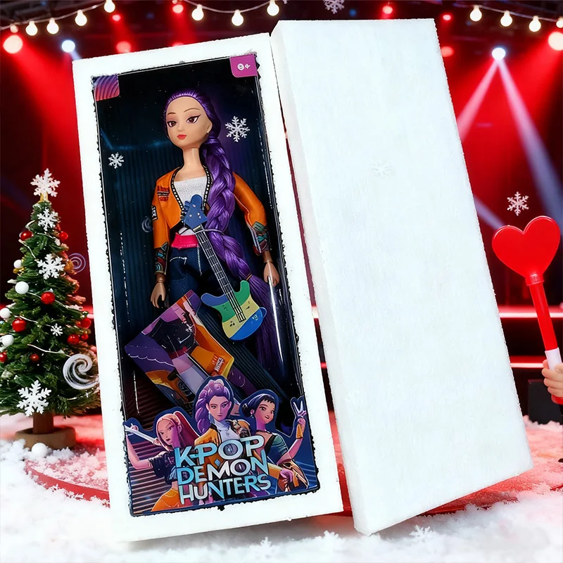 2025 Anime Demon Hunters Puppen Vinylspielzeug Rumi Mira Zoey Geburtstagsüberraschungsgeschenk für Weihnachten Mädchen Filmperipheriespielzeug