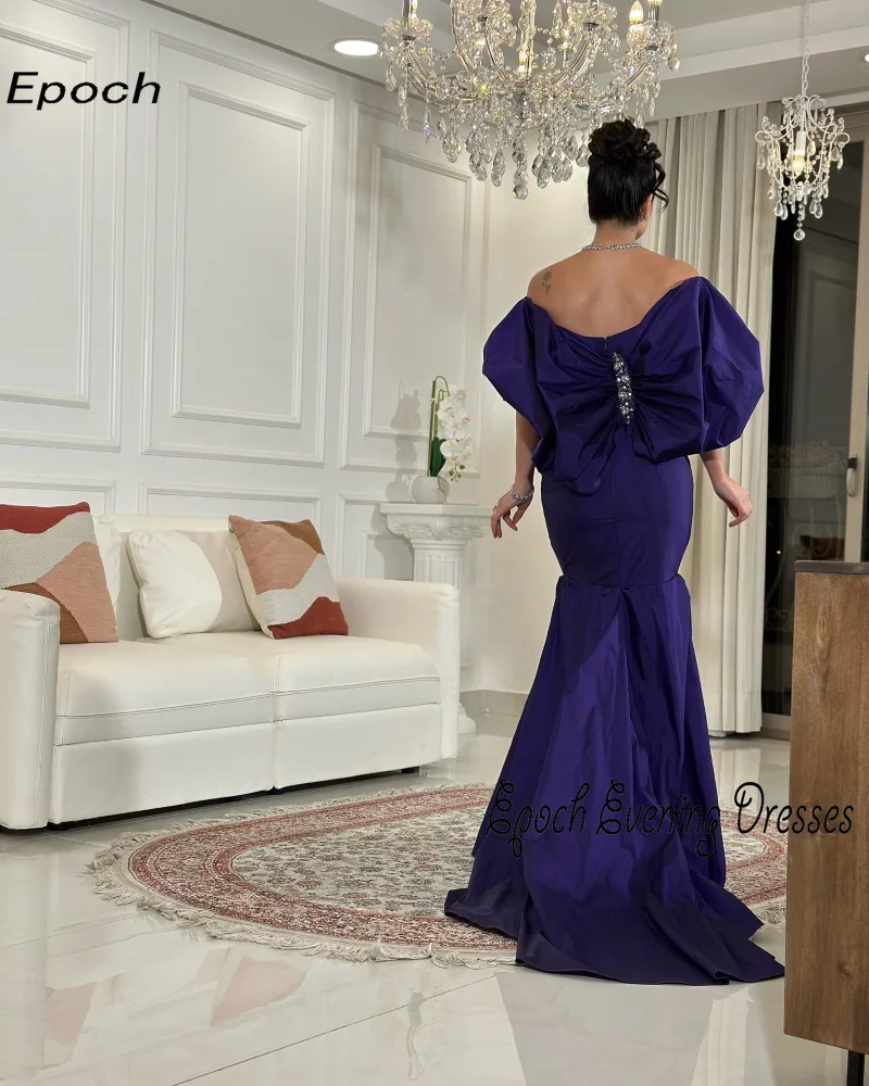 Epoch Long Evening Dress فساتين السهرة Elegant Sequined Off The Shoulder Trumpet Formal Cocktail Prom Gown For Sexy Women 2024