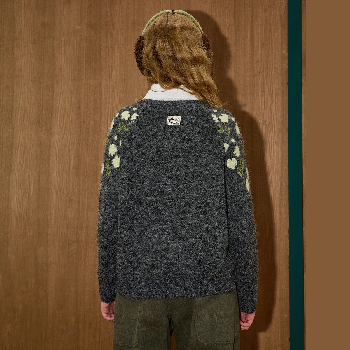 2025 겨울 여성 빈티지 3D 플로럴 자수 스웨터 안티에이징 루즈핏 풀오버 코지 Y2K 시크 니트웨어 오버사이즈 라운지웨어