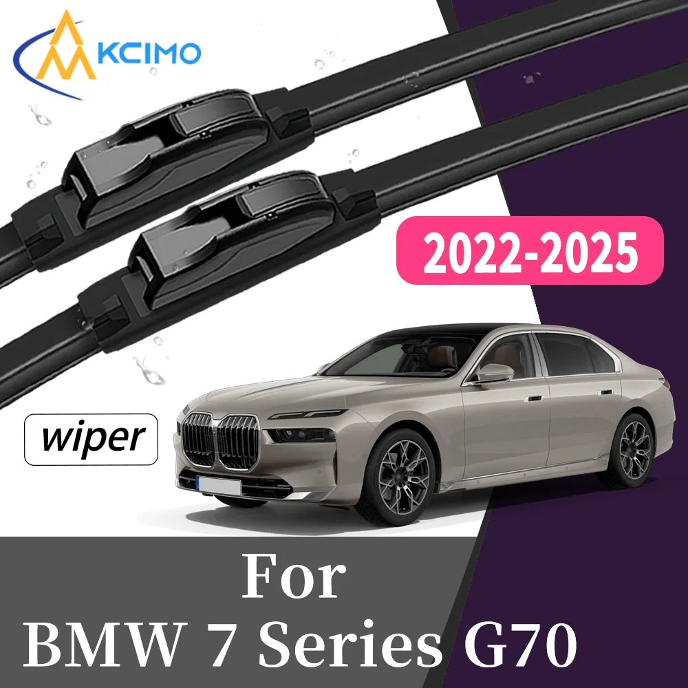 

All-Weather Wear-Resistant Front Windscreen Wiper Blades For BMW 7 Series G70 2022-2025 High Quality Windshield kit 2Pcs