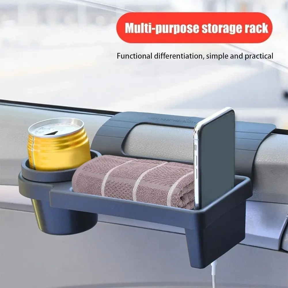 Porte-gobelet d'eau, support de rangement suspendu latéral, tapis antidérapant, boîte de rangement étanche pour porte de véhicule, robuste, peu encombrant