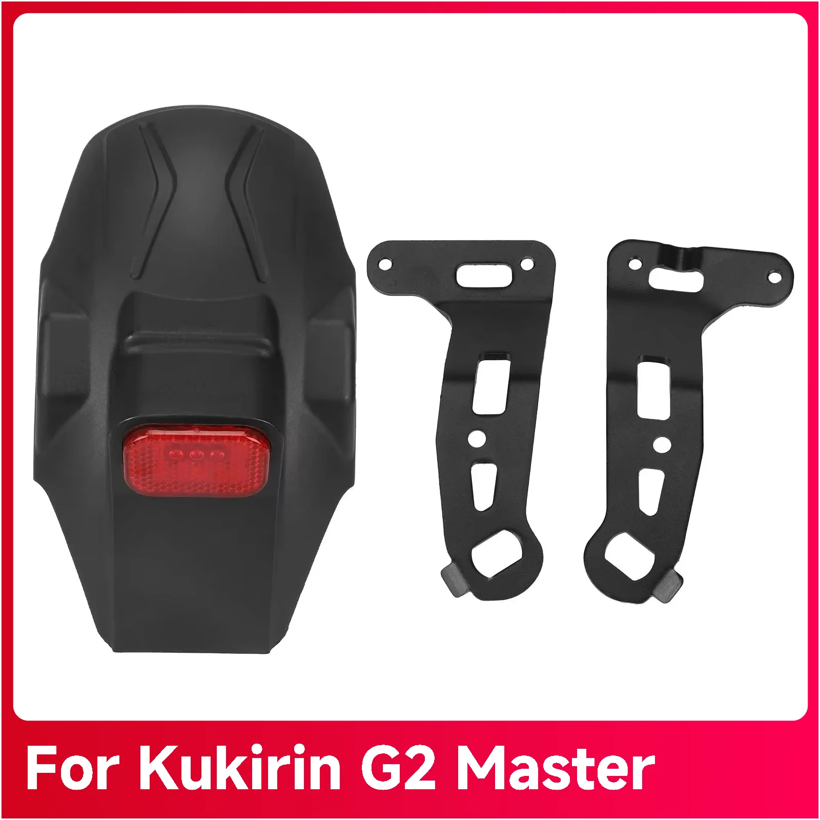 Original Rear Mudguard Fender With Wiring Water Deflector Taillight Left Right Brackets For Kukirin G2 Master Electric Scooter