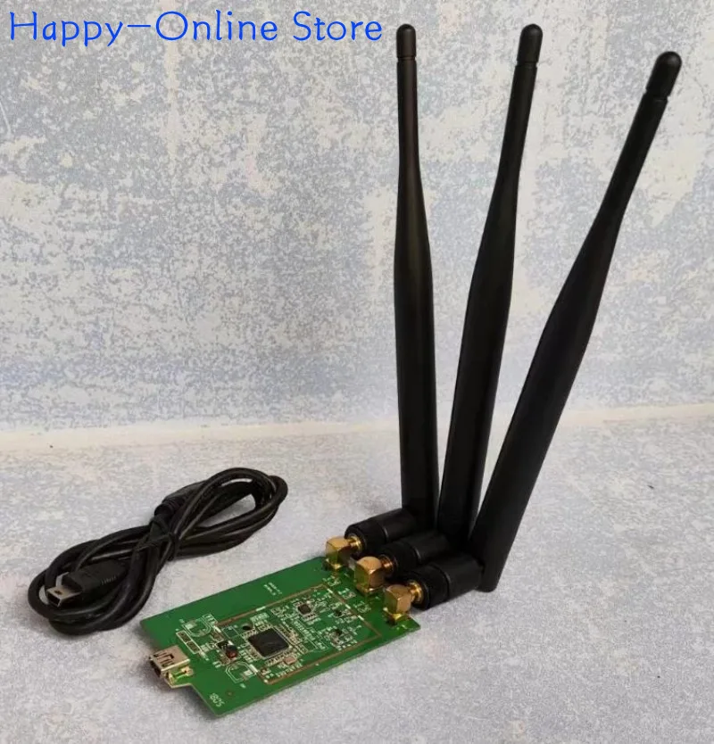 بطاقة شبكة Rt3070l فائقة بثلاثة هوائيات Kali Linux Cdlinux Pack Capture Ubuntu Debain للوصول إلى الإنترنت