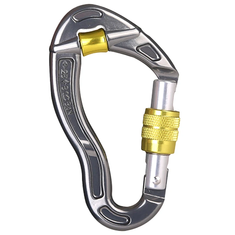 Rock Climbing Tree Arborist Caving Aluminum Lock Carabiner 25Kn