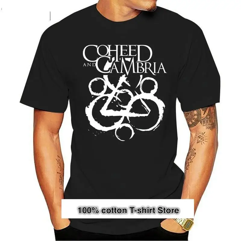 Camiseta de moda para hombre, camisa Coheed y Cambria Tour, negra, grande, nueva