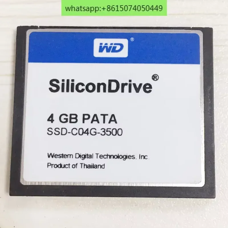

Оригинальная CF-карта промышленного класса WD SiliconDrive CF 4G 4 ГБ промышленного компьютерного промышленного оборудования