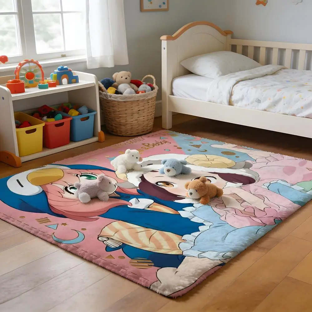 

Floor Mat Soft Flannel Rug Non-Slip Absorbent Mat for Bathroom Bedroom Home Decor Kid K-Krow Conan Gray