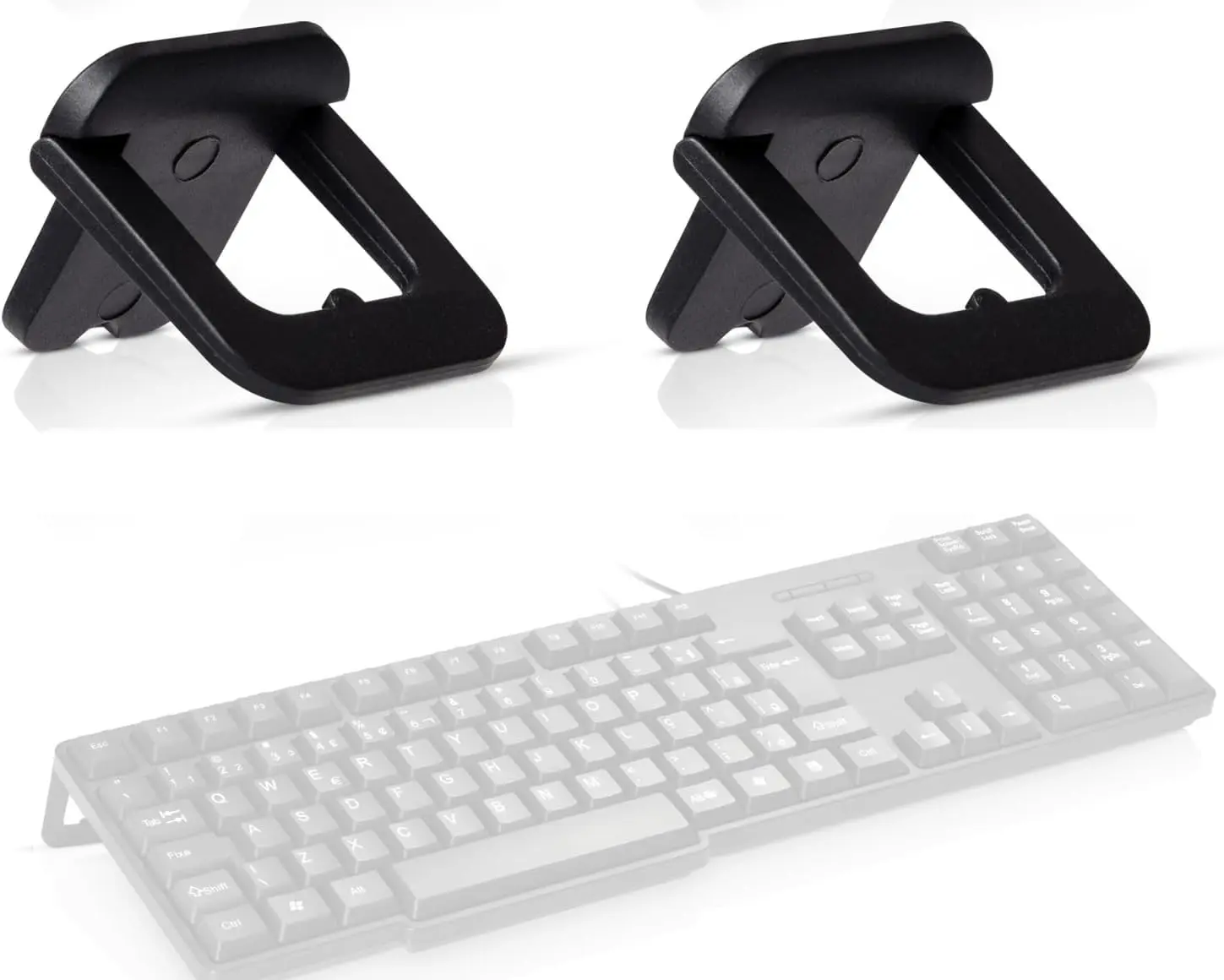 4pcs Keyboard Tilt Stand Legs Mini Laptop Stand for Desk, Portable Laptop Stand for MacBook Air Pro, Dell XPS, Lenovo