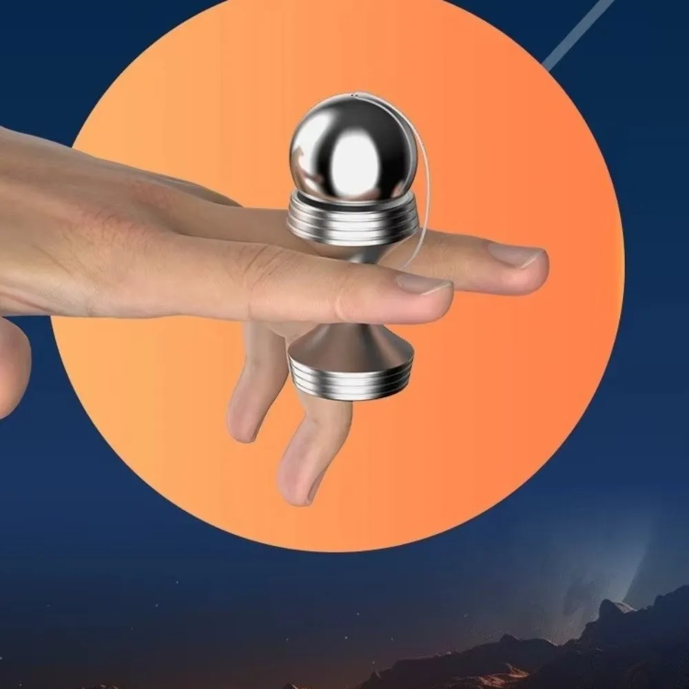 Metal Fidget Spinner Sensory Cool Metal Fidget Creative Hand-Eye Coordination Finger Training Spinner Desktop Play