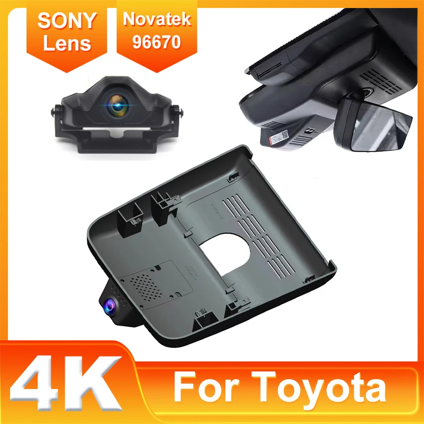 

4K Wifi 3840*2160 Car DVR Dash Cam Camera For Toyota Alphard Vellfire 2023 2024 Control by APP WIFI Connection Perfet OEM Look