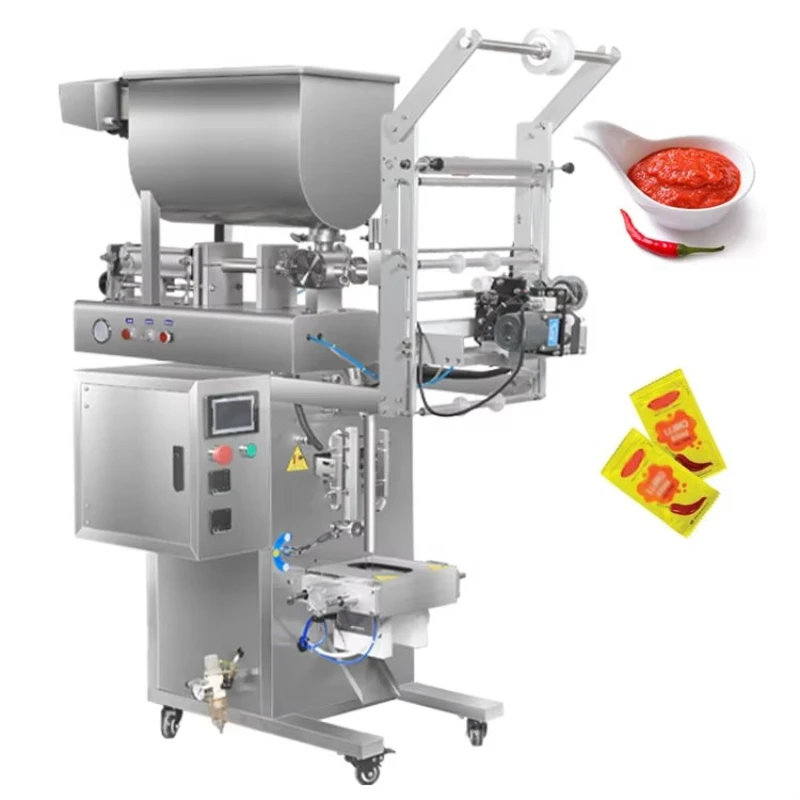 

Multifunctional packaging chili sauce filling liquid packaging machine plastic packaging