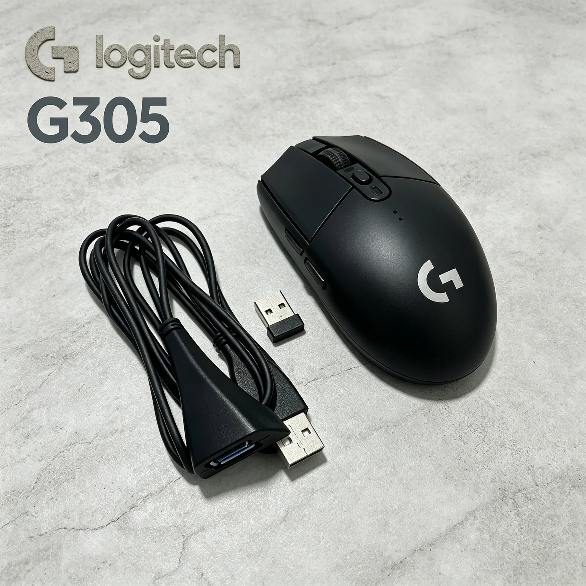 Logitech G305 LIGHTSPEED Wireless Gaming Mouse, Bundled USB Extension Cable To Obtain More Stable Wireless Link, Works Great For
