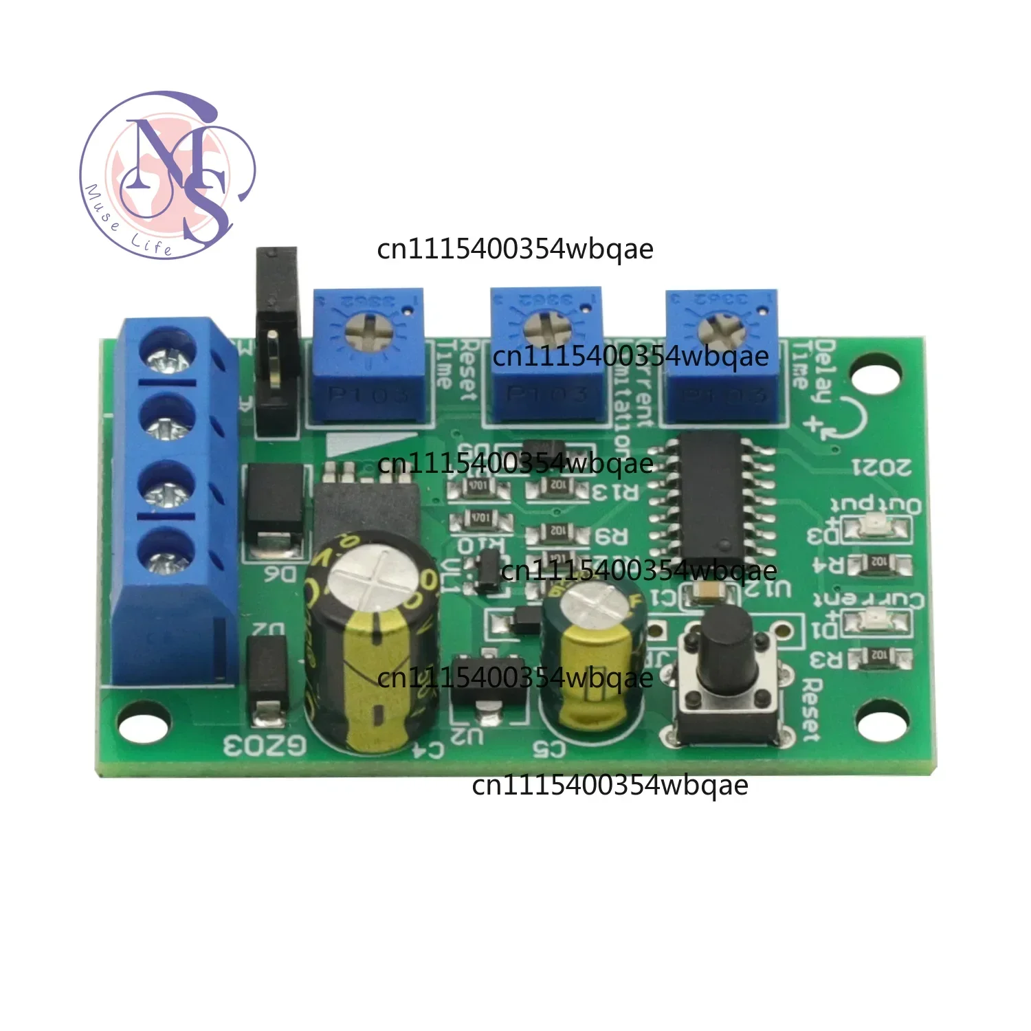 ZOCI-FOR-6-24V 10A DC Motor Protection Board Adjustable Current Limit Locked Rotor Overload Protector, Replacement Parts