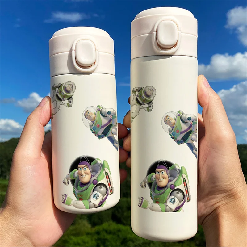 Disney kubek termiczny kubek próżniowy butelka Toy Story Childen Cartoon kubki na wodę 304 ze stali nierdzewnej przenośne butelki na wodę 300ML 450ML