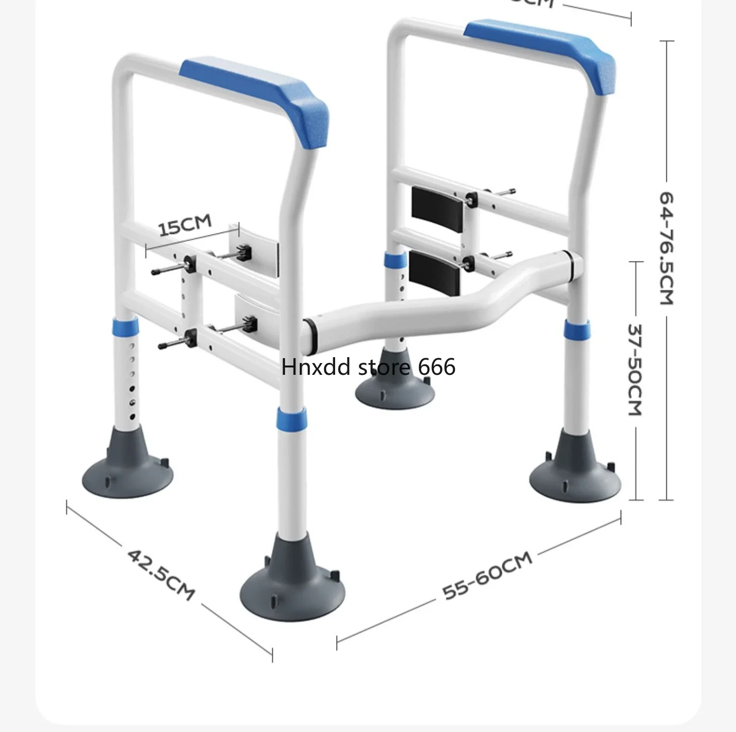 Balustrade the elderly assisted bathroom toilet without punching