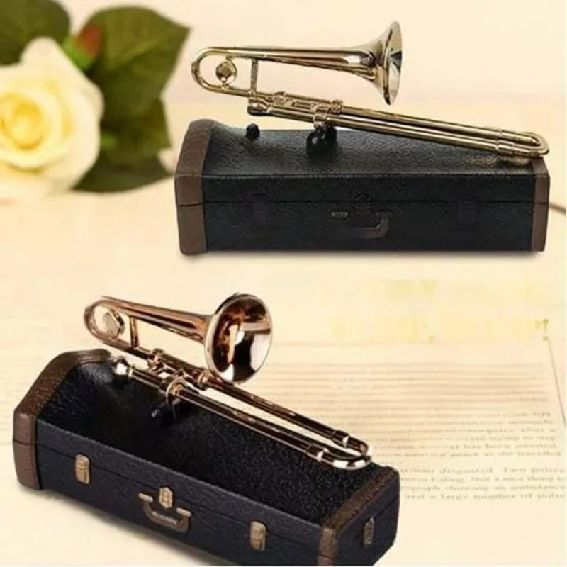 Ideal For Various Gift Occasions Resin Sad Trombone Miniature Decorative Figurine
