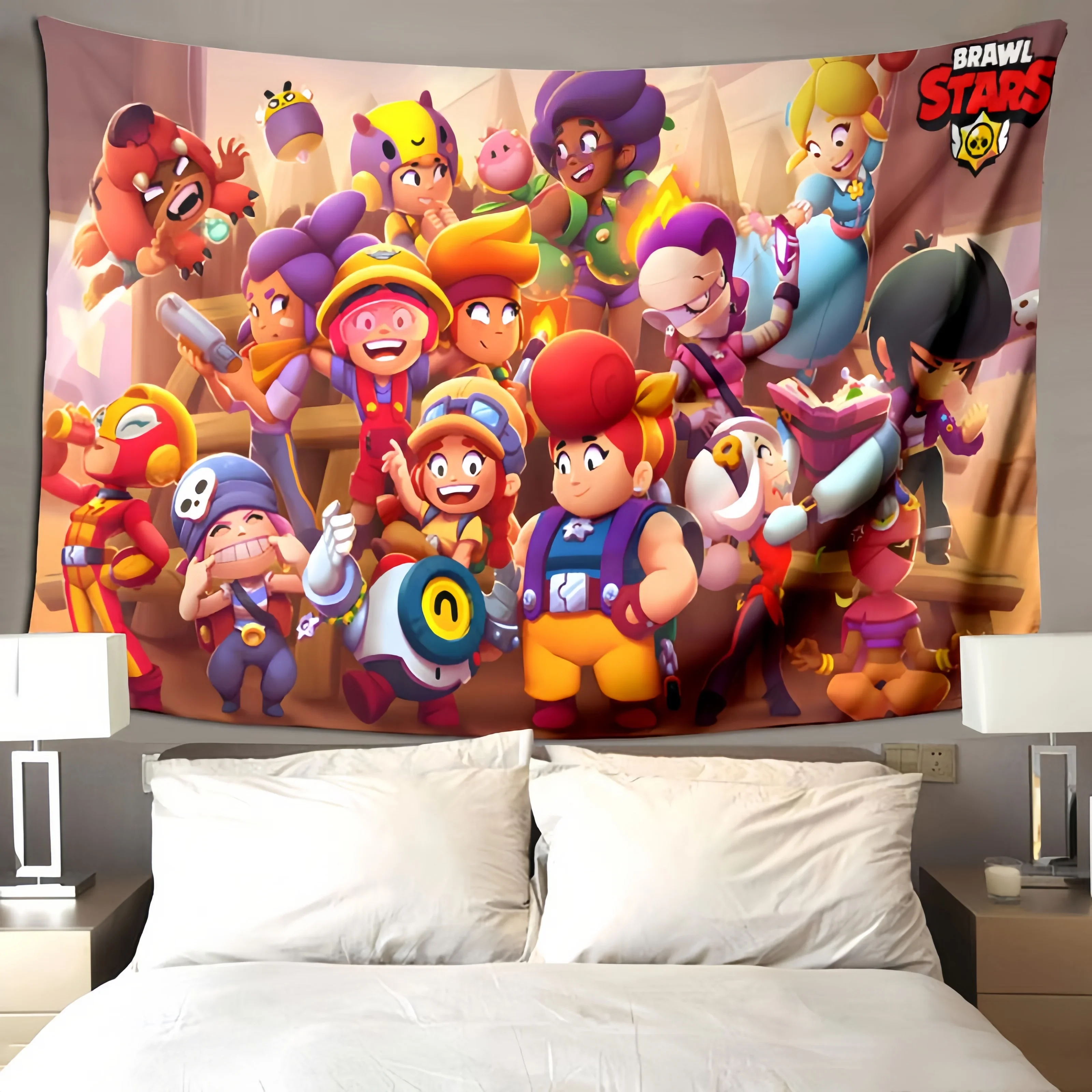 3D Game B-rawl Cartoon S-stars Printed blankets Flannel Warm blanket Soft and comfortable blanket Home bed linings Birthday Gift