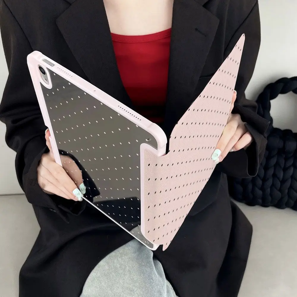 Simple Pink Polka Dot Cream Cherry For iPad 11th A16 10 9 8 7 5 Pro 13 11 M5 M4 M3 M2 12.9'' Air  4 3 2 1 Mini 7 6 8.3'' Cover