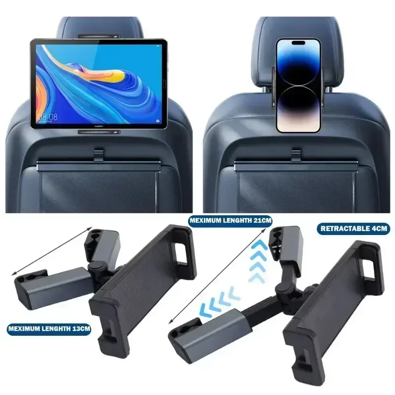 Universal Car Back Seat Headrest Mount Holder Car Rear Pillow Phone Stand for For iPad Air 1 2 Mini Tablet PC Bracket view 3