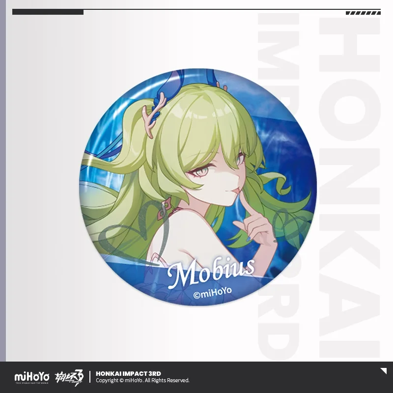 Presale Sunsyea Honkai Impact 3rd Official Merch miHoYo Original Authentic CG Series Badge Set 12 Pieces Vol 2 Elysia Mobius Hua