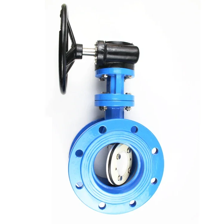 150 Flanged Soft Sealing Double Eccentric flange Butterfly Valve