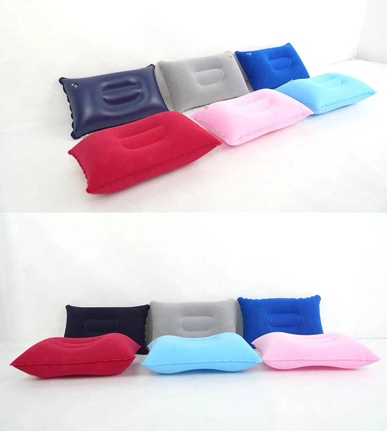 Inflatable Travel Pillow, Portable Foldable Air Pillow for Camping, Hiking, Airplane, Car Trip Outdoor Rest Support Cushion