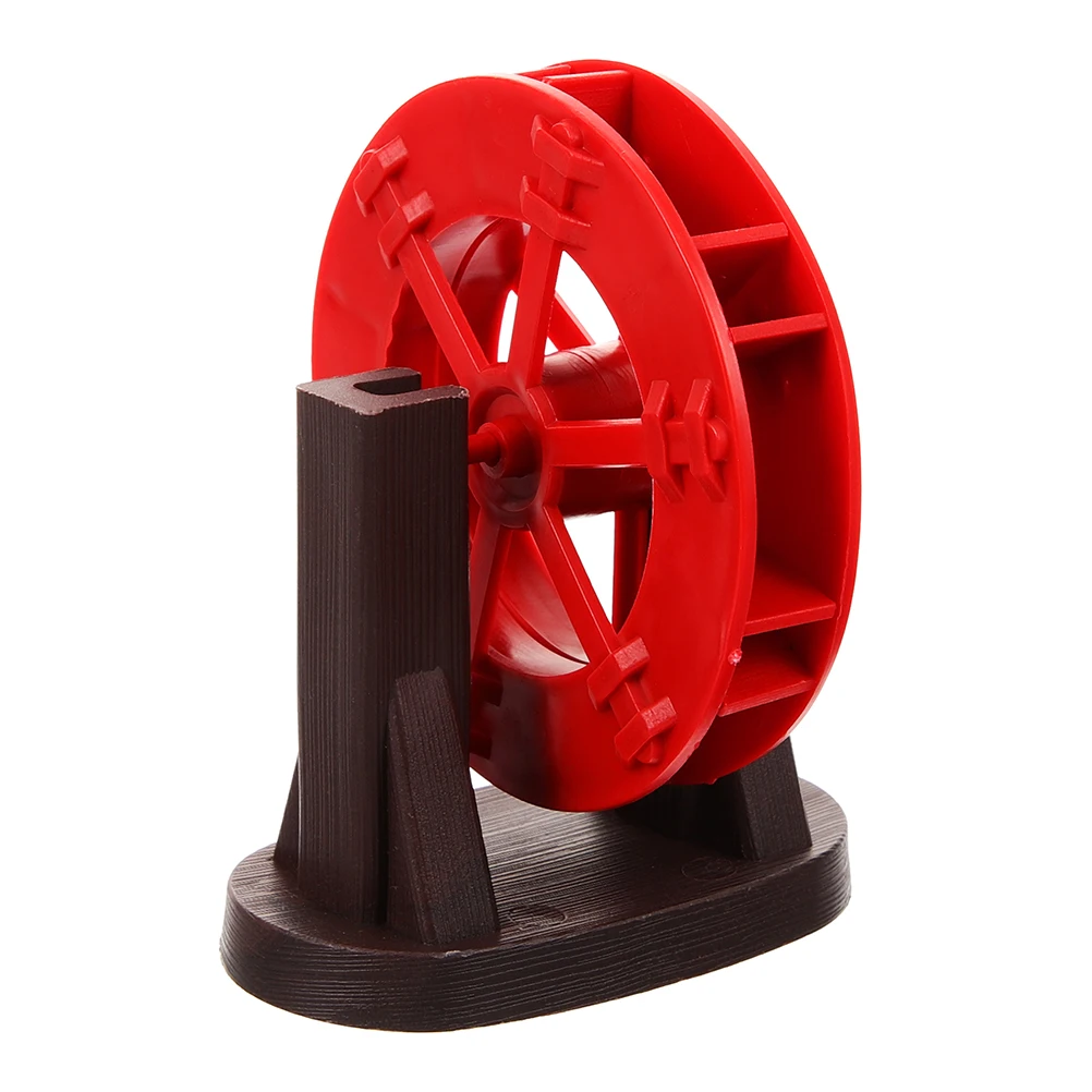 

Water Wheel Aquarium Decor Small Landscape Watermill for Fish Tank Indoor Garden Simulation Scene with Flowing Droplet Effect