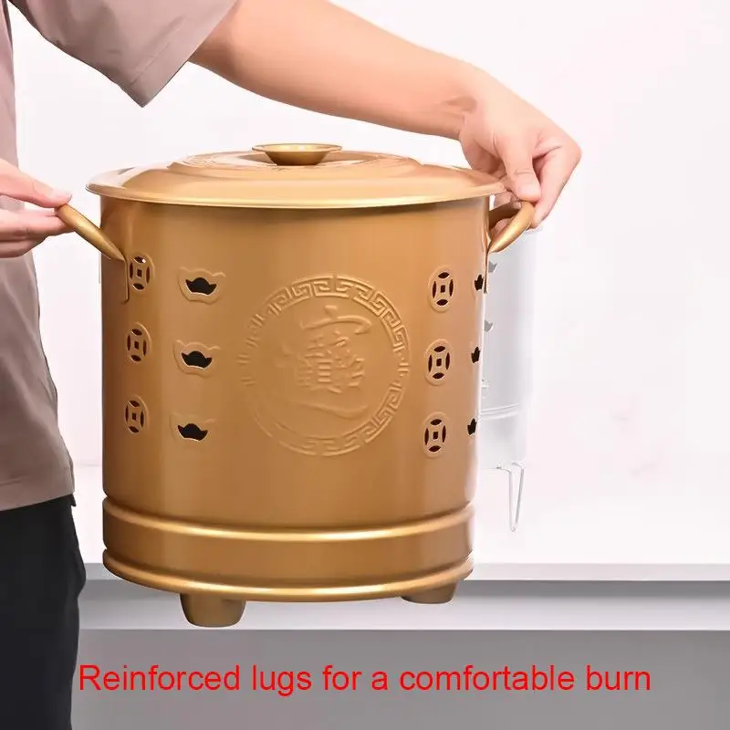 

Бочка для выжигания древесины на открытом воздухе Бочка для выжигания огня из нержавеющей стали с крышкой Бочка для выжигания Камин Ведро для золы Пожарный бассейн