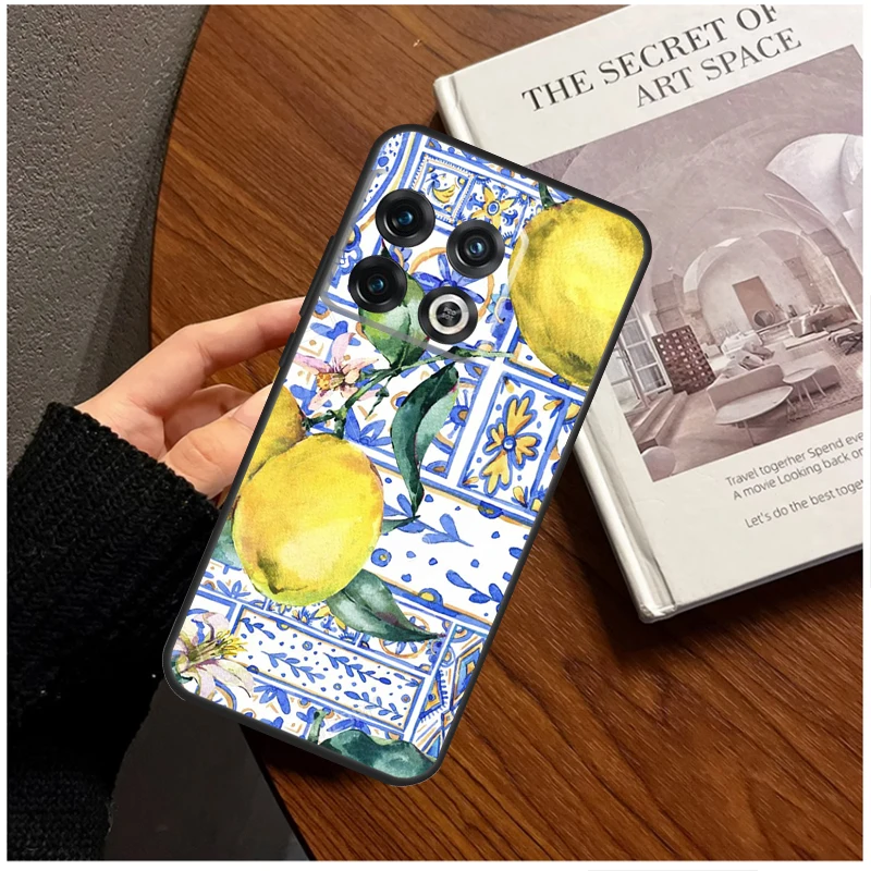 Mediterranean Lemon Case For OnePlus 8 9 10 Pro 11 12 9R 10T 10R 12R OnePlus Nord 3 CE 2 Lite CE4 N10 N20 Cover