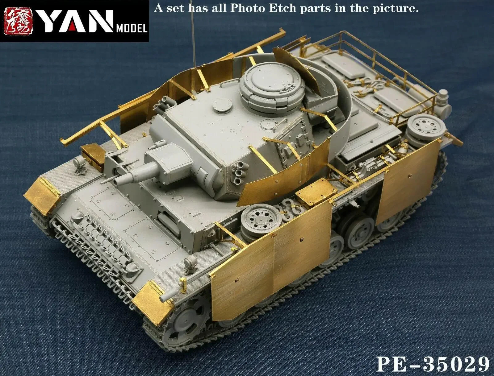 Yan Model PE-35029 1/35 Scale Pz.Kpfw.III Ausf.N Detail Up Set for Takom 8005