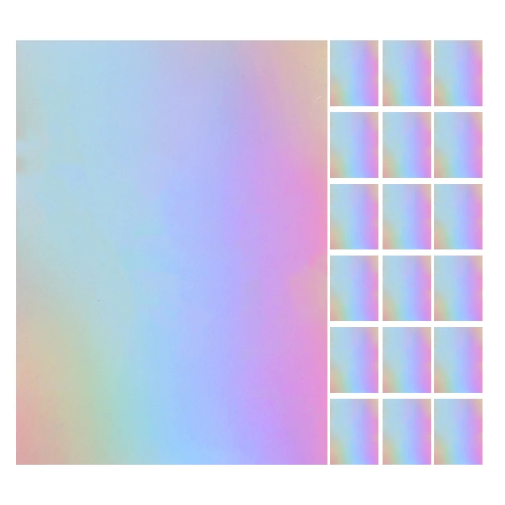 60 قطعة قزحي الألوان مرآة معدنية البطاقات ورقة A4 احباط ورقة DIY بها بنفسك ورق الحرف بطاقة صنع سجل القصاصات لوازم الدعوات