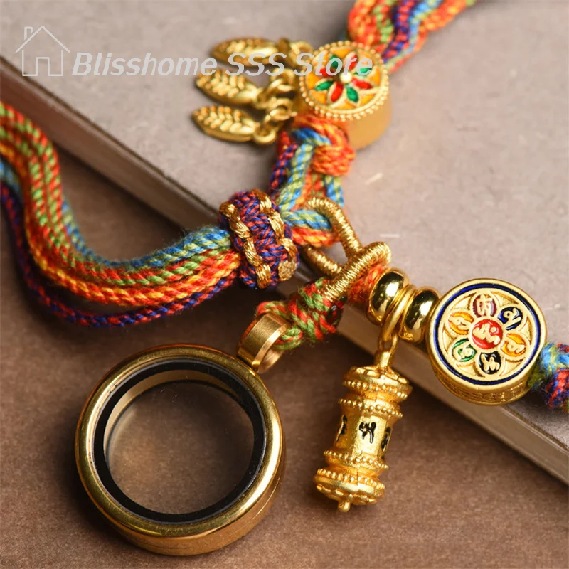 【S】Hand-woven Style Bracelet Zakiram Bracelet Green Fashionable Jewelry And Accessories Tara Five Master Thangka Bracelet