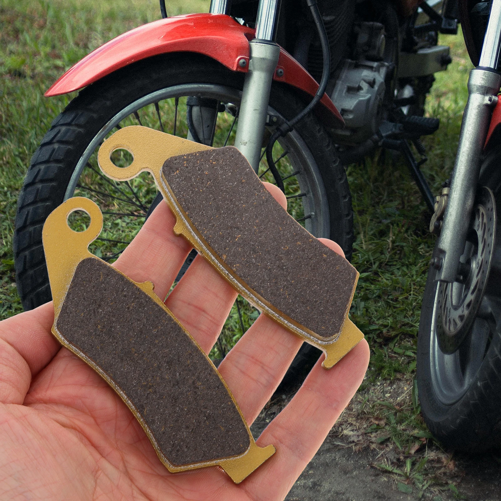 

2Pcs Motorcycle Brake Pads Durable Material Long Lasting 250 400 WR250 426 450 Bike Brakes ATV Accessories Winter Parts