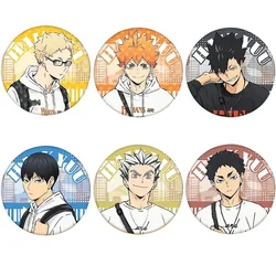 Anime Haikyuu!! Brooch Pins Cartoon Figure Shoyo Hinata Tobio Kageyama Badge Lapel Pin Cosplay Accessories for Clothes Backpack