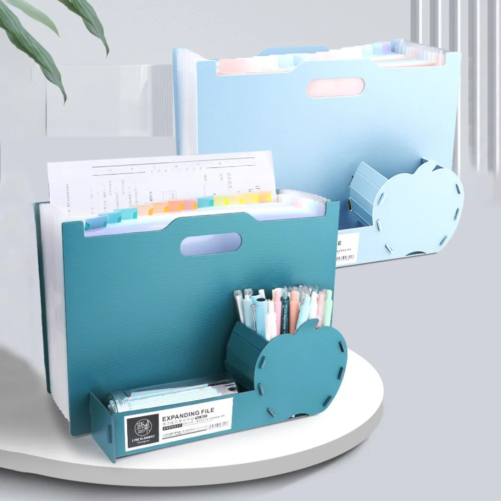 13 Layer Accordions Bag Large Capacity Waterproof Document Storage Pouch Expandable Portable Data Storage Bag