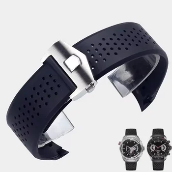 세이코 유니버설 태그 호이어 교체 팔찌, 통기성 정품 소가죽 시계 밴드, 가죽 손목 밴드, 18mm, 22mm, 20mm 