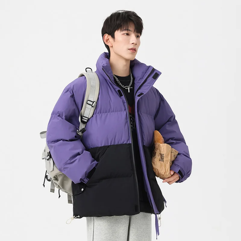 

Новая модная утепленная свободная куртка в корейском стиле для молодежи, теплая зимняя хлопковая куртка средней длины из полиэфирного волокна, 2025 год