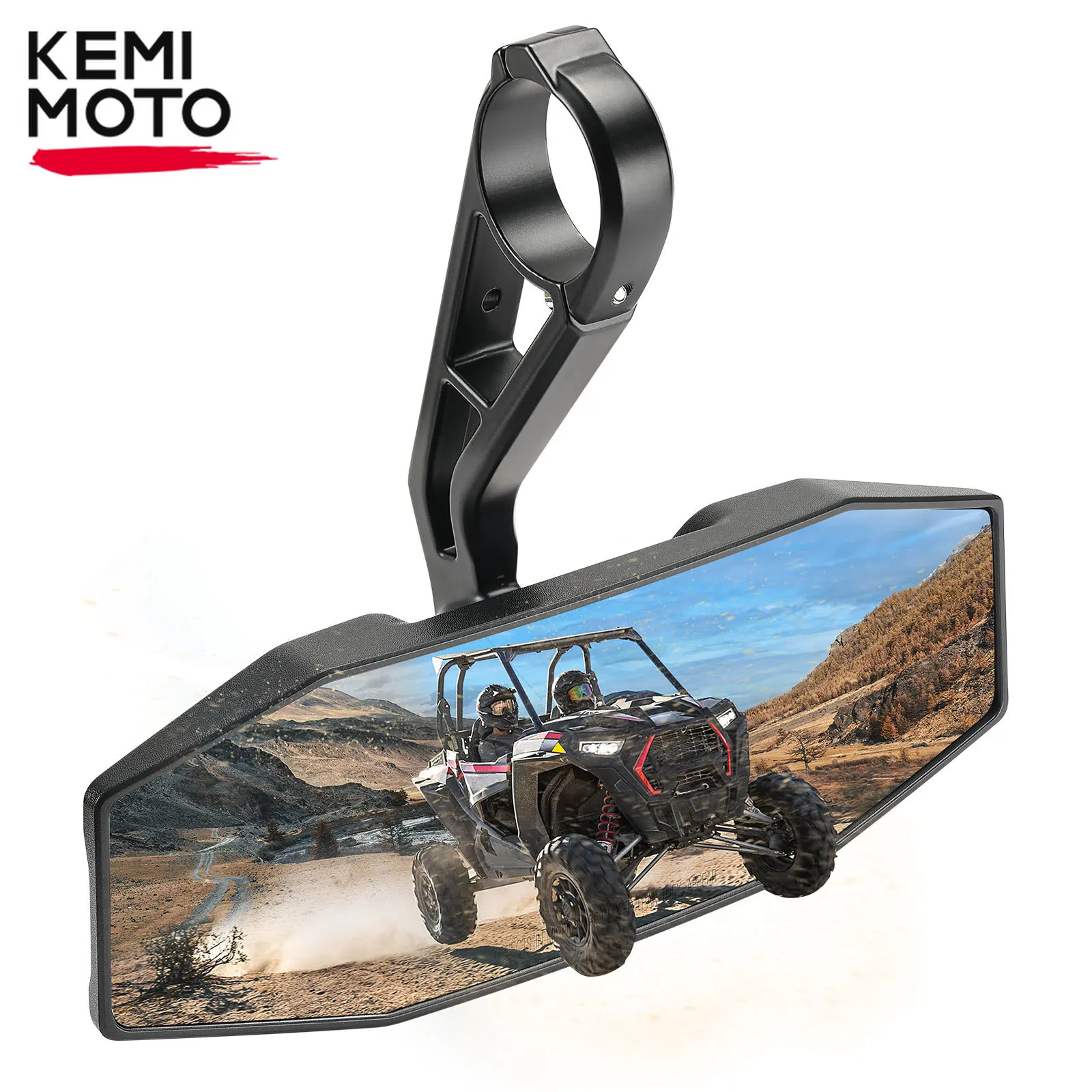 

KEMIMOTO #2881540 Rear View Mirror 1.75” Roll Bar Compatible with Polaris 570 800 Trail S 900 1000 XP4 Turbo S General XP 1000