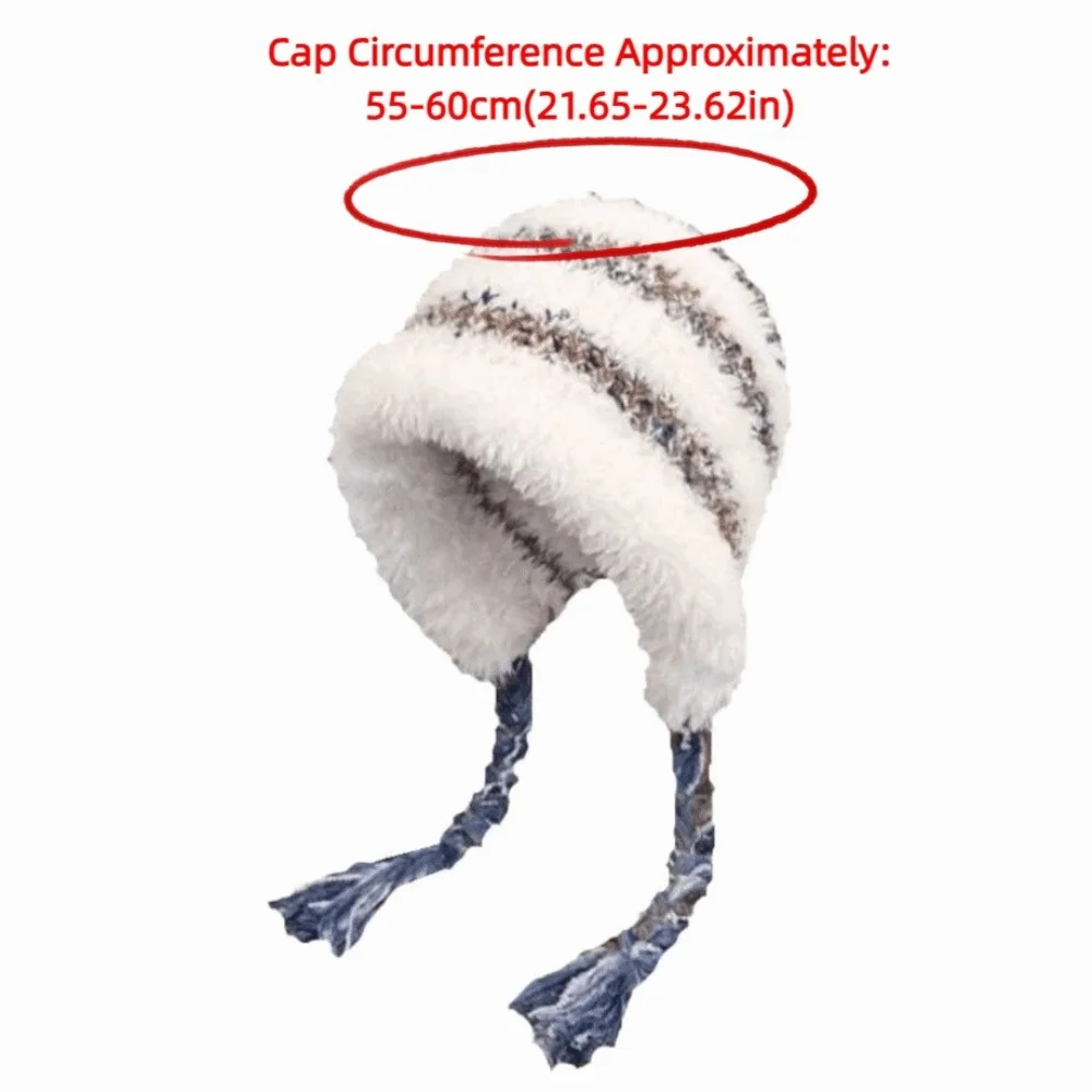 หมวกป้องกันหูสไตล์เกาหลีอเนกประสงค์ หมวกกันลม หมวกผ้ากำมะหยี่นุ่ม หมวกบีนนี่นุ่มสบายระบายอากาศได้ดี หมวกบีนนี่สำหรับกิจกรรมกลางแจ้ง