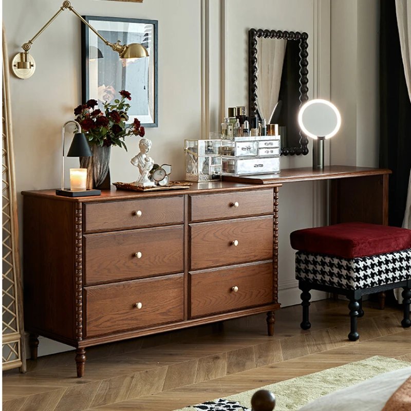 

Retractable Bedroom Tailstock Chest of Drawers Dresser Integrated Storage Cabinet Small Apartment Corner