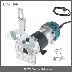 Electric Trimmer Woodworking 800W 30000rpm Wood Router Machine Hand DIY Milling Carving Engraving Power Tools With Wrench Tools