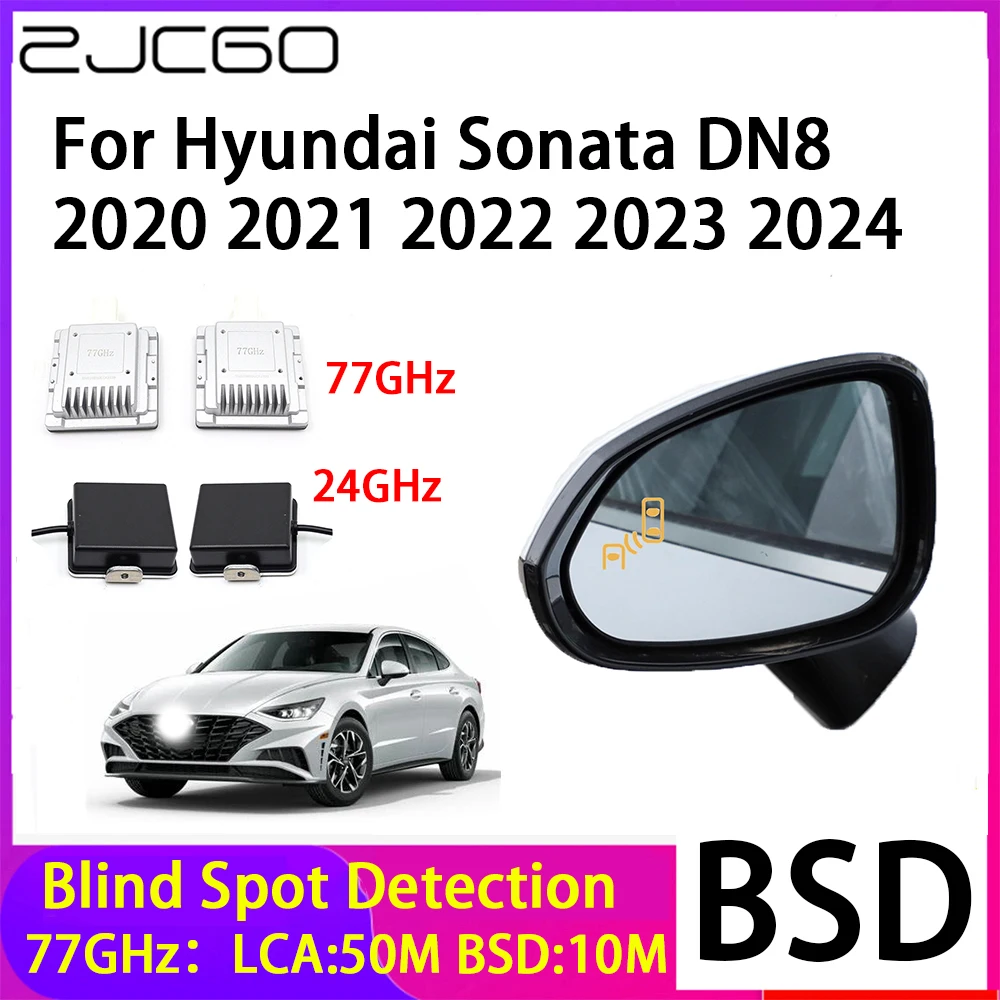 ZJCGO Car Blind Spot Detection BSD Mirror sistema di rilevamento Radar posteriore per Hyundai Sonata DN8 2020 2021 2022 2023 2024