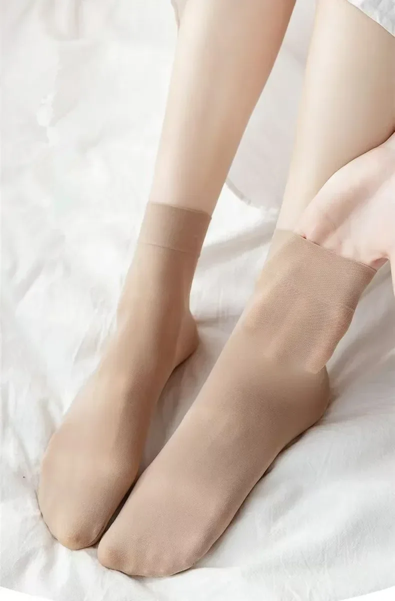 10/20 Paar solide, bequeme Damensocken mit Rundhalsausschnitt, atmungsaktiv, Mittelrohr, weich, Damenstrümpfe und Strumpfwaren für den Alltag – Detail 9