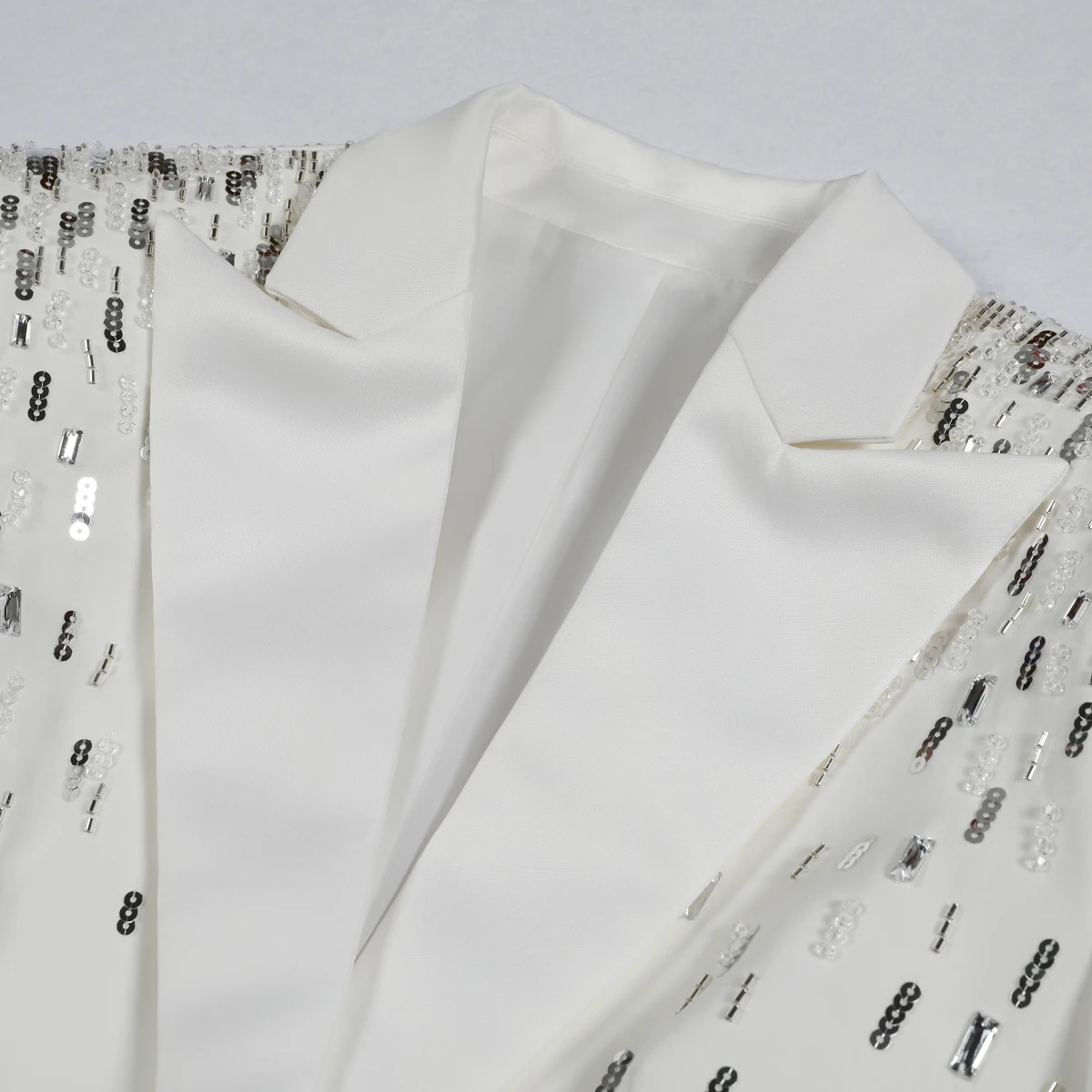 S-3XL Giacca da donna slim per pendolari a maniche lunghe con colletto a Ding di colore di lusso alla moda di alta qualità a due colori