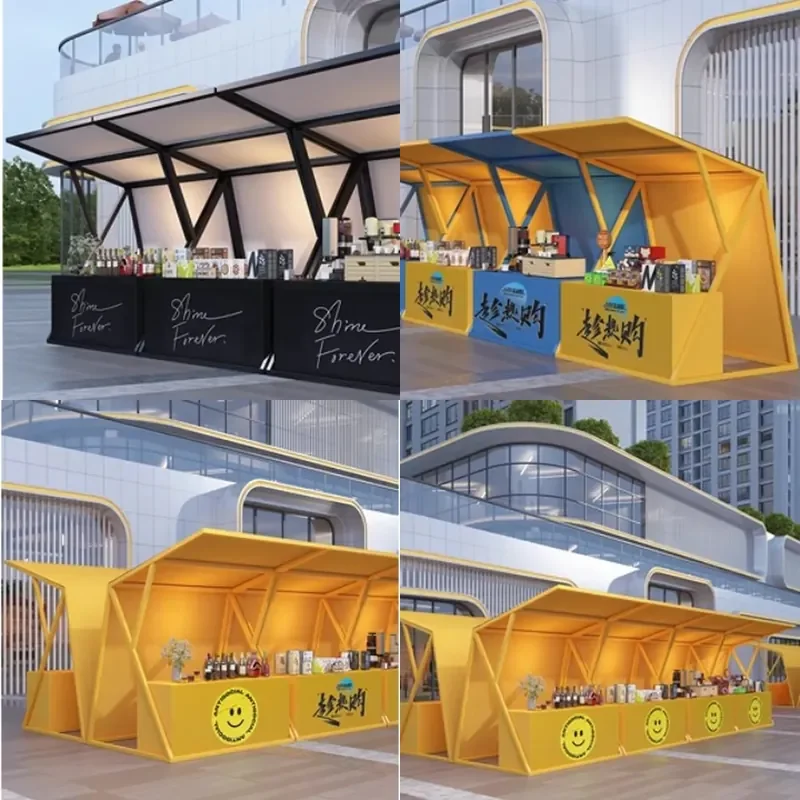 For Market Scenic Spot Shopping Mall Night Market Stall Movable Display Rack Product Sales Activity Shelf Portable Folding