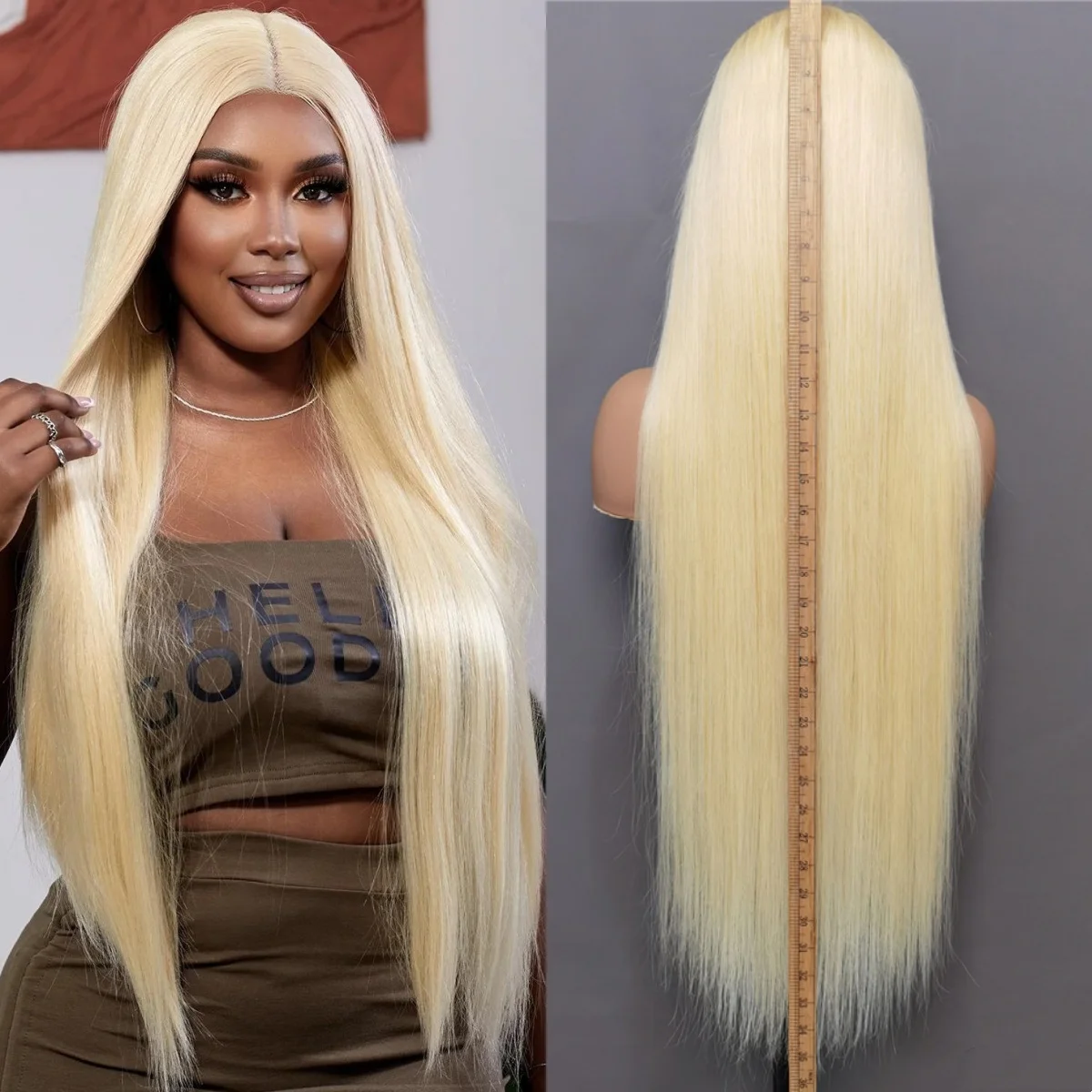 613 Wigs Human Hair Blonde Human Hair Lace Frontal Wig 30 Inch Lace Front Wig Human Hair 613 HD Lace Frontal Wig Pre Plucked