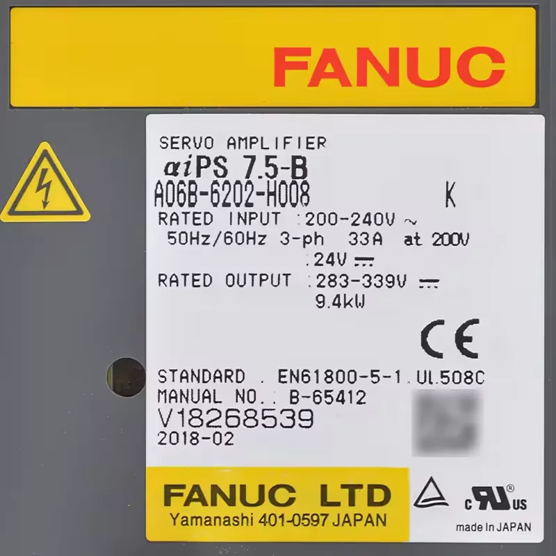 A06B-6202-H008 Fanuc Servo Drive Amplifier Module Test OK A06B 6202 H008